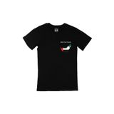 Cix Arap Emirlikleri Haritalı ve Bayraklı Siyah T-shirt