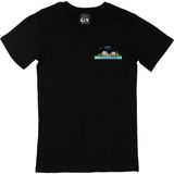 Cix Around The World Siyah Cep Logolu Erkek T-shirt