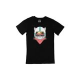 Cix Astronot Kedi Tatilde Siyah T-shirt