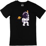 Cix Astronot ve Beyzbol Siyah T-shirt