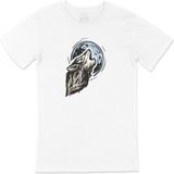 Cix Ayda Uluyan Kurt Bisiklet Yaka Beyaz Erkek T-shirt