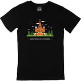 Cix Aziz Vasil Katedrali Siyah T-shirt