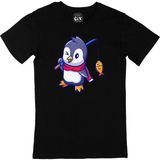 Cix Balıkçı Penguen XS Siyah Erkek T-shirt