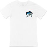 Cix Batman Kara Şövalye Cep Logo Tasarımlı Beyaz Tişört - 3XL