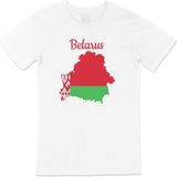 Cix Belarus Haritalı ve Bayraklı T-shirt