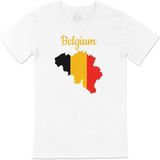 Cix Belçika Haritalı ve Bayraklı T-shirt