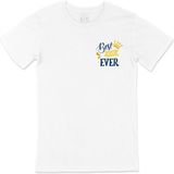 Cix Best Dad Ever Cep Logo Tasarımlı Beyaz Tişört