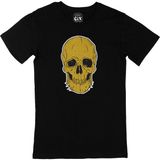 Cix Beyaz Kuru Kafalı XS Siyah Erkek T-shirt
