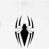 Cix Beyaz Renkli Örümcek Siyah Erkek T-shirt