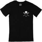 Cix Beyzbol Kuru Kafa Cep Logo Tasarımlı 5XL Siyah Erkek T-shirt