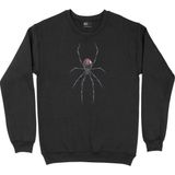 Cix Black Widow Gerçek Örümcek Siyah Kapüşonlu Sweatshirt