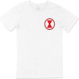 Cix Black Widow Logolu Cep Logo Tasarımlı Beyaz Tişört