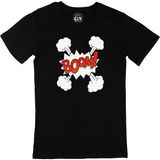 Cix Boom Tasarımlı Siyah Erkek T-shirt