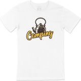 Cix Camping Teapot Tişört - 4XL - Beyaz