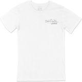 Cix Çanakkale Çizimli Beyaz Cep Logo Tasarımlı Erkek T-shirt