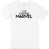 Cix Captain Marvel Studios Tişört - Beyaz