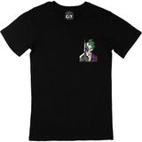 Cix Cix Batman & Joker Cep Logo Tasarımlı Siyah Tişört