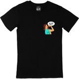 Cix Cix Girl Power Cep Logo Tasarımlı Siyah T-shirt
