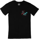Cix Cix Türkiye Şehirleri Cep Logo Tasarımlı Siyah Tişört - XS