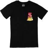 Cix Çocuğumun 5. Yaşına Özel Cep Logo Siyah T-shirt