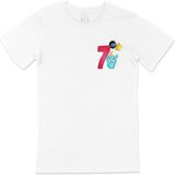 Cix Çocuğumun 7. Yaşına Özel Cep Logo Beyaz T-shirt