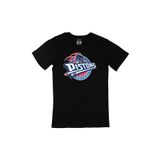 Cix Detroit Pistons Logolu Kısa Kollu Siyah T-shirt