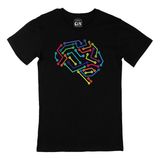 Cix Dijital Beyin Kısa Kollu Siyah T-shirt