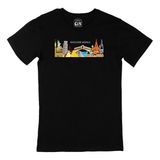 Cix Discover World Kısa Kollu Siyah T-shirt