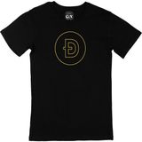Cix Doge Coin Kripto Tasarımlı Kısa Kollu Siyah T-shirt
