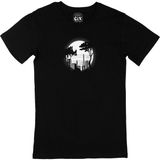 Cix Dolunay Gece Baskılı Kısa Kollu Siyah T-shirt