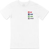 Cix Eat Sleep Game Repeat Cep Logo Tasarımlı Beyaz Tişört - 5XL
