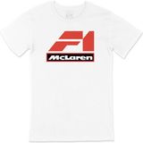Cix F1 Mc Laren Baskılı Yuvarlak Yaka Beyaz T-shirt
