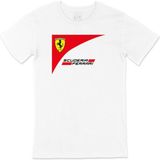 Cix F1 Scuderia Ferrari Baskılı Yuvarlak Yaka Beyaz T-shirt