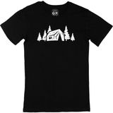 Cix Family Tent Baskılı Yuvarlak Yaka Siyah T-shirt