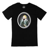 Cix Fatih Sultan Mehmet Baskılı Yuvarlak Yaka Siyah T-shirt