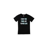 Cix For The Time Of Your Life Baskılı Yuvarlak Yaka Siyah T-shirt