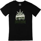 Cix Freedom Club Baskılı Yuvarlak Yaka Siyah T-shirt