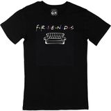 Cix Friends Koltuğu Baskılı Yuvarlak Yaka Siyah T-shirt