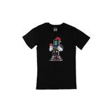 Cix Game Boy Baskılı Yuvarlak Yaka Siyah T-shirt