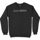Cix Game Of Thrones Logolu Baskılı Yuvarlak Yaka Siyah Sweatshirt
