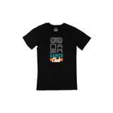 Cix Gamer Club Baskılı Yuvarlak Yaka Siyah T-shirt