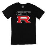 Cix GTR Baskılı Yuvarlak Yaka Siyah T-shirt