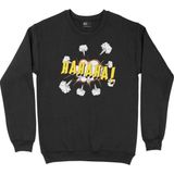 Cix Hahaha Siyah Kapüşonlu Sweatshirt