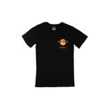 Cix Hard Rock Cafe Istanbul Cep Logo Tasarımlı Siyah Tişört
