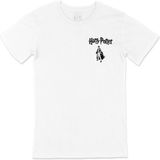 Cix Harry Potter Tasarımlı Cep Logo Tasarımlı Beyaz Tişört - 4XL