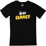 Cix Hello Summer Baskılı Siyah Erkek T-shirt