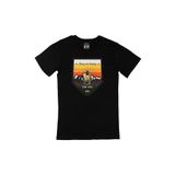 Cix Highway Caravan Baskılı Siyah Erkek T-shirt