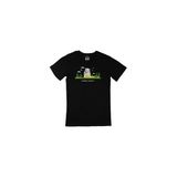 Cix Himeji Kalesi Baskılı Siyah Erkek T-shirt