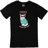 Cix I Am Just Too Cool Dog Baskılı Siyah Erkek T-shirt