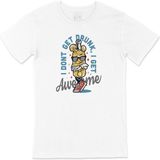 Cix I Am Not Drunk Baskılı Beyaz Unisex T-shirt